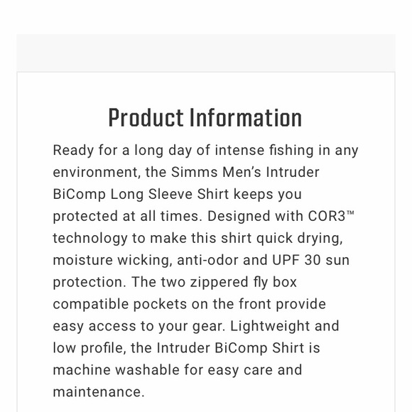 SIMMS FISHING Performance Long Sleeve Shirt - Picture 2 of 7